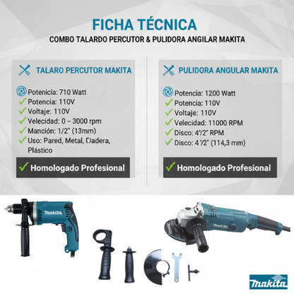 Combo Taladro y Pulidora | Makita 🛠️